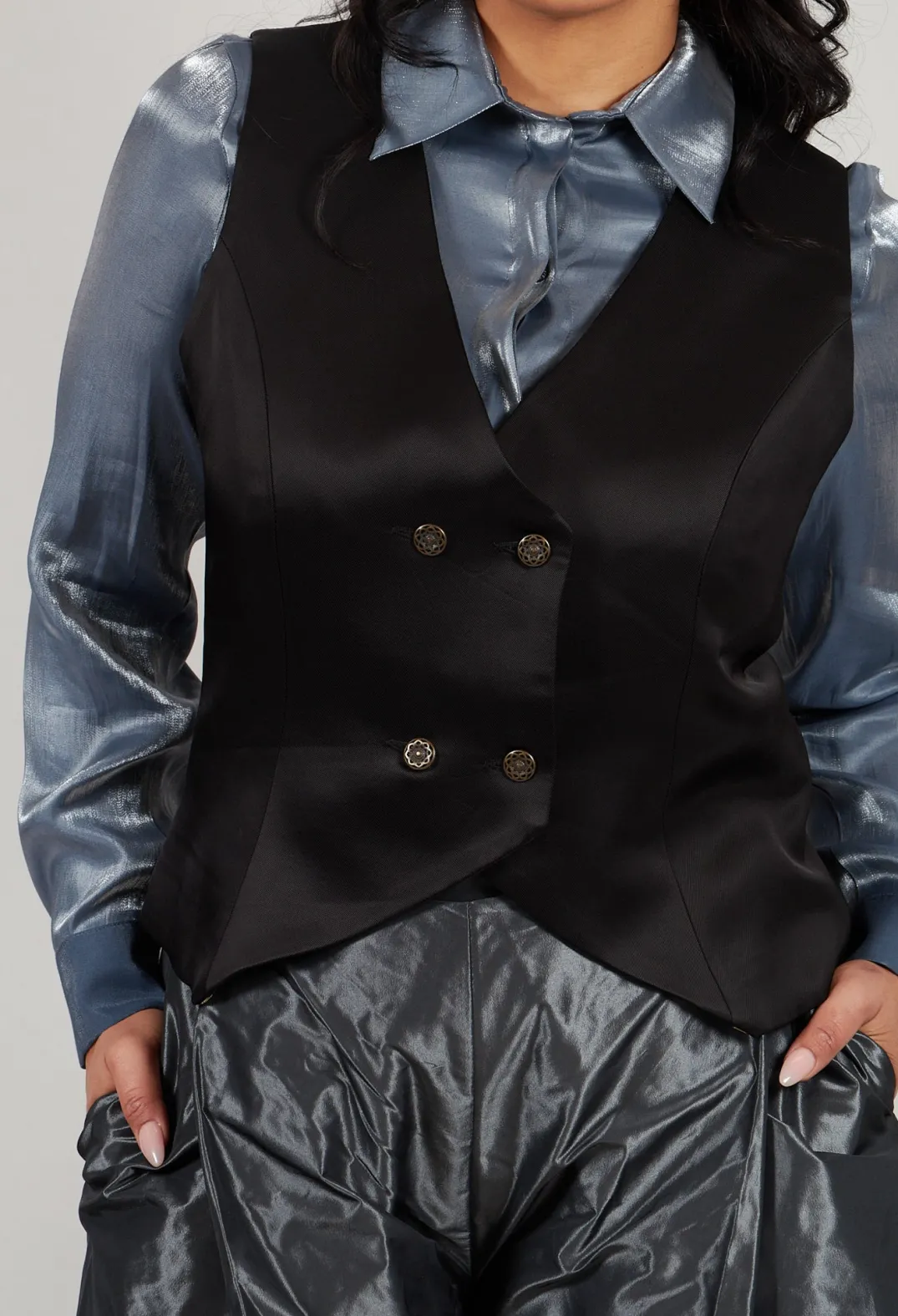 T.ba Jackets^Gypsy Waistcoat in Black