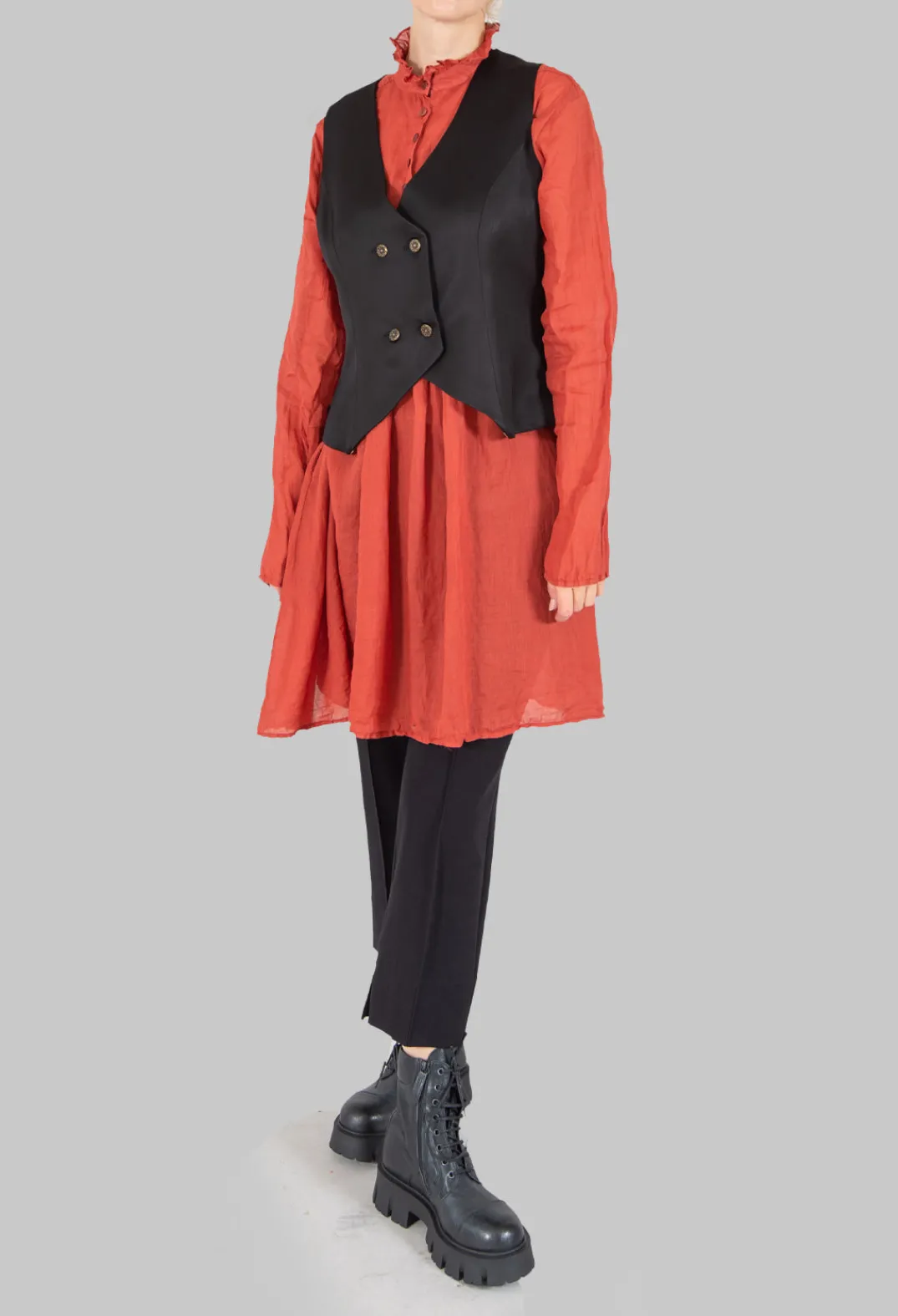 T.ba Jackets^Gypsy Waistcoat in Black