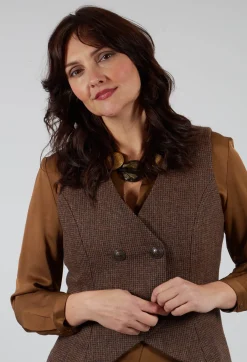 T.ba Jackets^Gypsy Waistcoat in Tweed