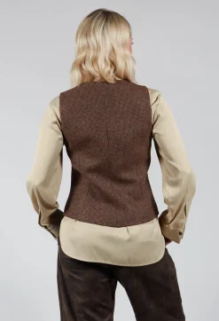 T.ba Jackets^Gypsy Waistcoat in Tweed