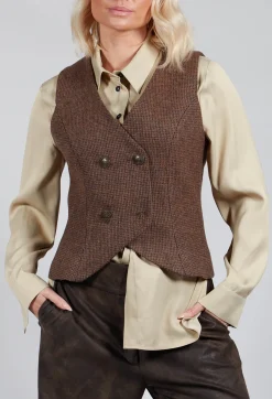 T.ba Jackets^Gypsy Waistcoat in Tweed