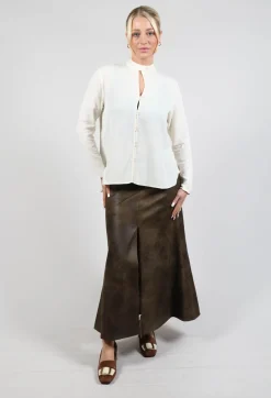 T.ba Tops^Hacking Blouse in Natural