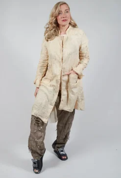 Un-namable Coats^Hand Painted Ela Coat in Coffee