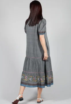 Conditions Apply Dresses^Handwoven Dress in Slate Grey