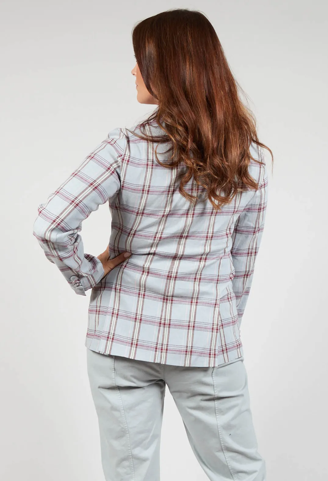 Maliparmi Jackets^Harmony Jacket in Avio / Brick / Rosa