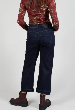 High Trousers^Hasten Jeans in Denim Blue