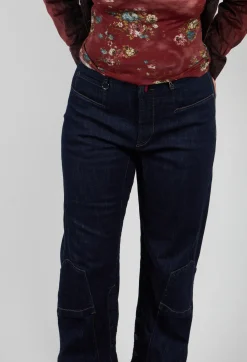 High Trousers^Hasten Jeans in Denim Blue