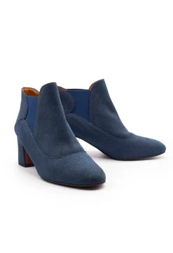 Chie Mihara Heels|Boots^Heeled Ankle Boots in Galaxy Denim