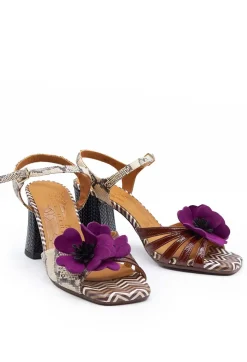 Chie Mihara Heels^Heeled Sandal with Flower Detail
