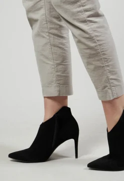 Kennel u0026 Schmenger Heels|Boots^Heeled Suede Ankle Boot with Zip in Schwarz