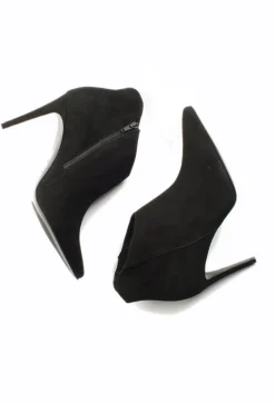Kennel u0026 Schmenger Heels|Boots^Heeled Suede Ankle Boot with Zip in Schwarz
