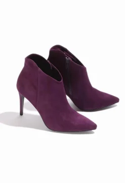 Kennel u0026 Schmenger Heels|Boots^Heeled Suede Ankle Boot with Zip in Violett