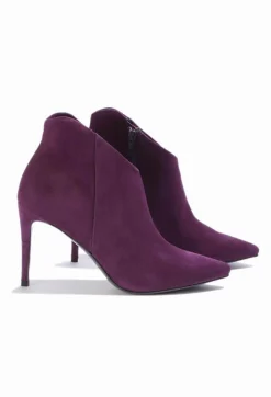 Kennel u0026 Schmenger Heels|Boots^Heeled Suede Ankle Boot with Zip in Violett