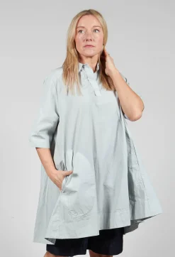 Aequamente Dresses^Hemmed Shift Dress in Ghiaccio