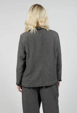 Amici Jackets^Herringbone Raw Edge Blazer Jacket in Sand