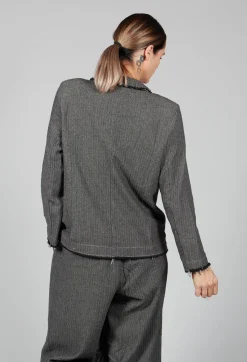 Amici Jackets^Herringbone Raw Edge Blazer Jacket in Sand