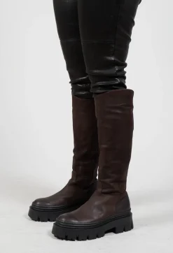 Lofina Boots^High Boots in Gasoline Moro
