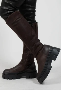 Lofina Boots^High Boots in Gasoline Moro