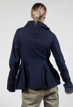 Rundholz Dip Jackets^High Neck Balloon Jacket with Statement Pockets in Grape