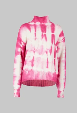 M J Watson Jumpers^High Neck Jumper in Pink