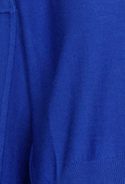 Nijii Jumpers^High Neck Sweater with Seam Detail in Royal Blue