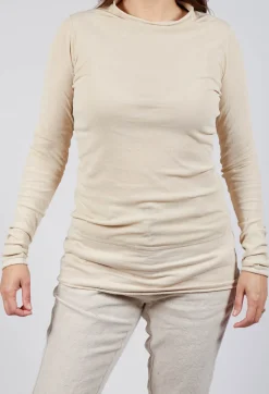 Rundholz Mainline Tops^High Neck Top in Bone