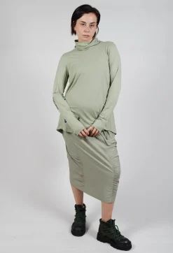 Rundholz Black Label Tops^High Neck Top with Placed Print in Defender Shiny Print