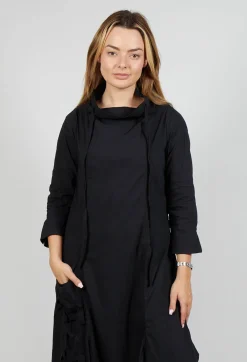 Rundholz Black Label Tops^High Neck Utility Style Dress in Black
