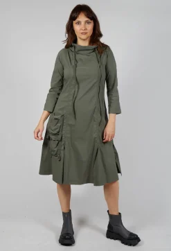 Rundholz Black Label Tops^High Neck Utility Style Dress in Camp