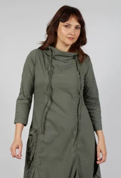 Rundholz Black Label Tops^High Neck Utility Style Dress in Camp