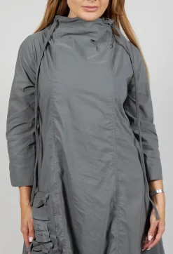 Rundholz Black Label Tops^High Neck Utility Style Dress in Rock