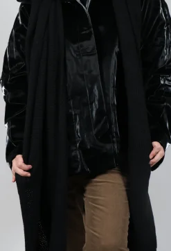 Rundholz Black Label Jackets^High Shine Jacket with Scarf in Black