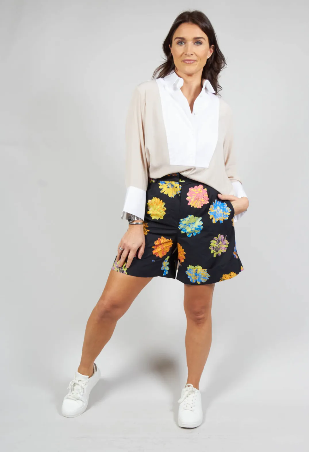 Beatrice B Shorts^High Waisted Floral Shorts