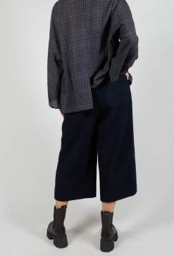 SOH Trousers^High Waisted Trousers in Navy