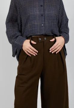 SOH Trousers^High Waisted Trousers in Brown