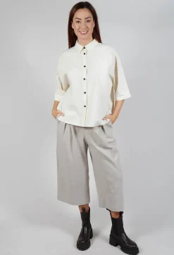 SOH Trousers^High Waisted Trousers in Cream