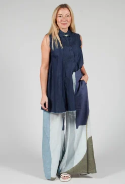Elemente Clemente Trousers^High-Waisted Maki Trousers in Blue