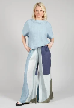 Elemente Clemente Trousers^High-Waisted Maki Trousers in Blue