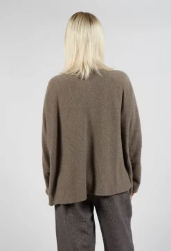 Album Di Famiglia Cardigans^HK V Neck Oversized WS in Nut