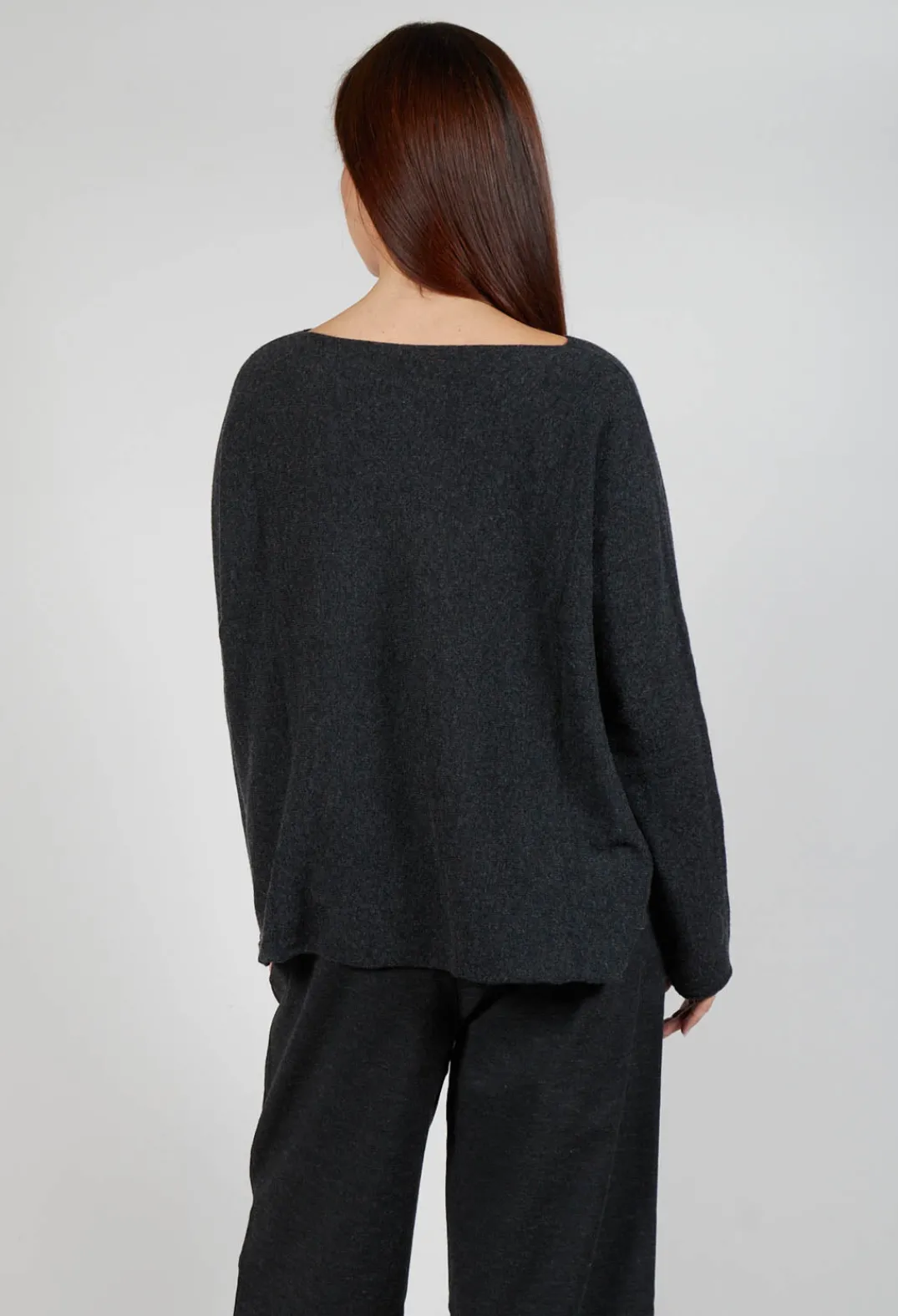 Album Di Famiglia Cardigans^HK V Neck Oversized WS in Slate