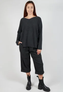Album Di Famiglia Cardigans^HK V Neck Oversized WS in Slate