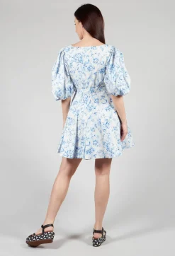 Lavi Dresses^Holly Short Belted Dress in Blu Panna