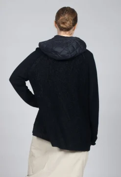 Rundholz Black Label Cardigans^Hooded Cardigan in Black