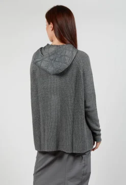 Rundholz Black Label Cardigans^Hooded Cardigan in Rock