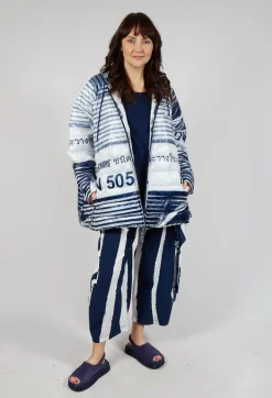 Rundholz Black Label Jackets^Hooded Jacket in Navy Print