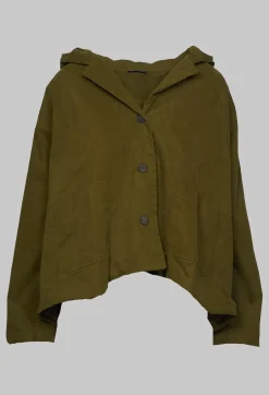 Aequamente Jackets^Hooded Jacket in Oliva
