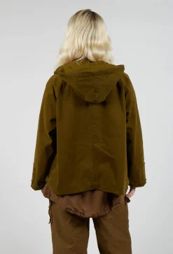 Aequamente Jackets^Hooded Jacket in Oliva