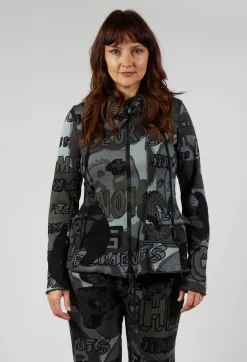 Rundholz Black Label Jackets^Hooded Jersey Jacket in Multicolour