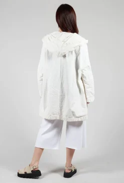 Album Di Famiglia Coats^Hooded Parka CC in Milk
