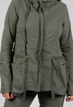 Rundholz Black Label Jackets^Hooded Utility Jacket in Camp